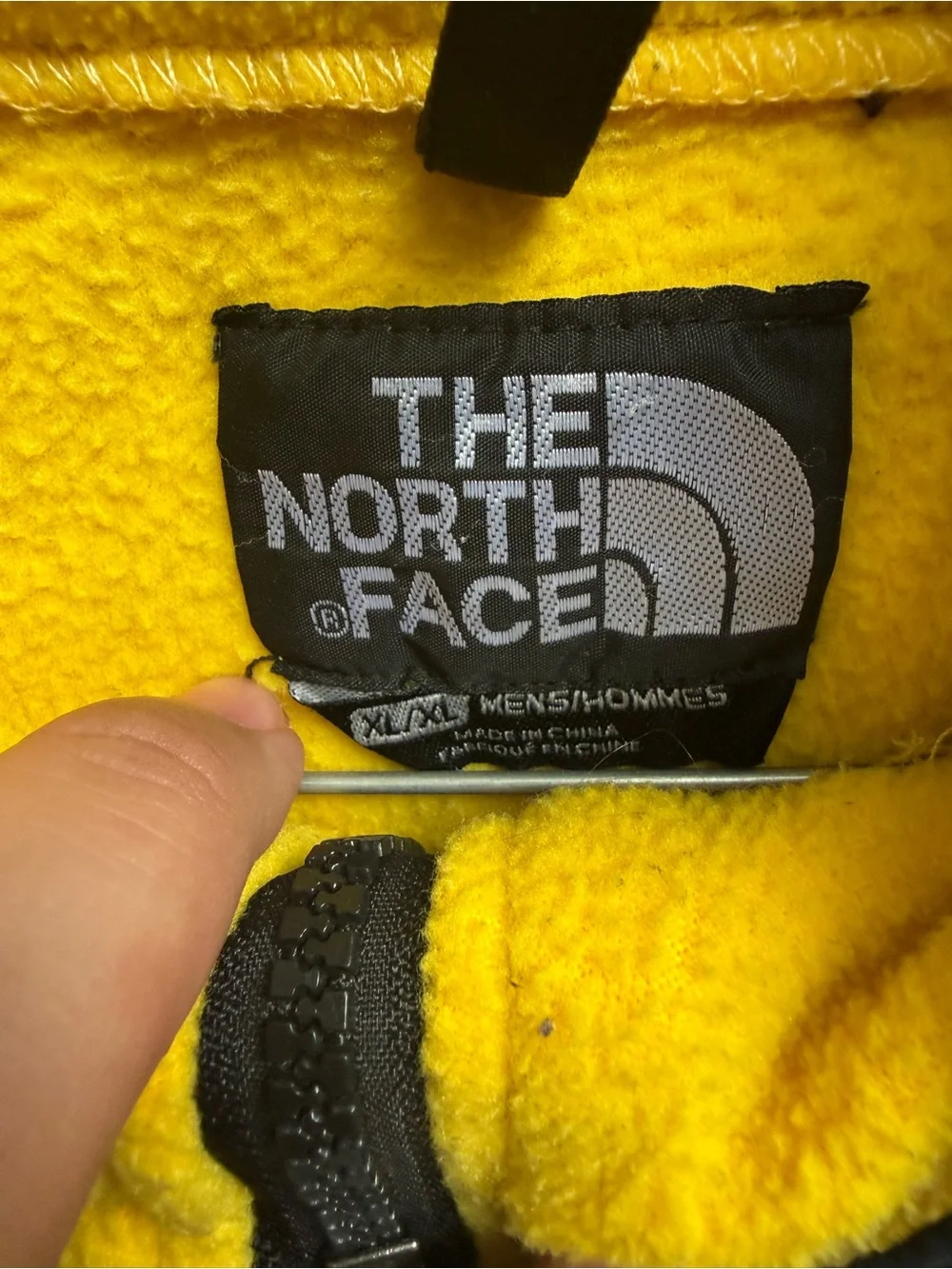 Vintage Denali The North Face Men’s Yellow and Black Performance Fleece Jacket